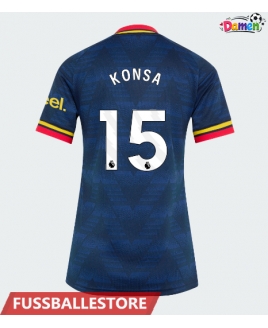 Günstige Arsenal Ezri Konsa #15 Auswärtstrikot Damen 2026-27 Kurzarm